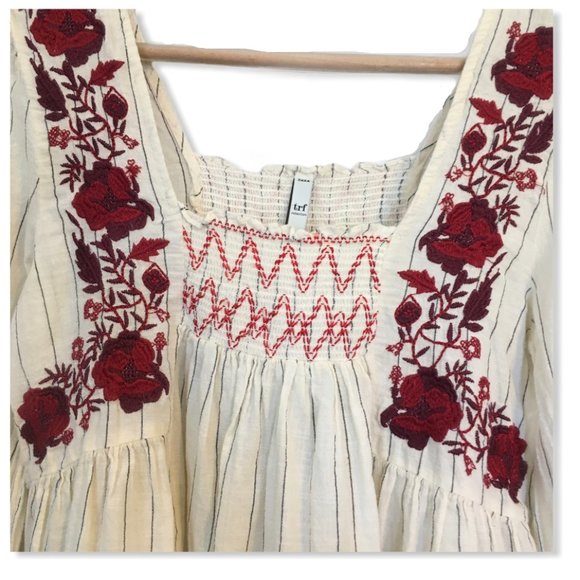 Zara Trafaluc Collection Floral Blouse Size S - Picture 5 of 7